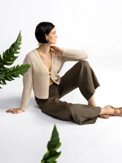 Open Knit Cardi Macrame