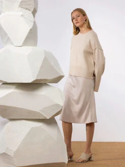 Everyday Midi Skirt Toasted Marshmallow