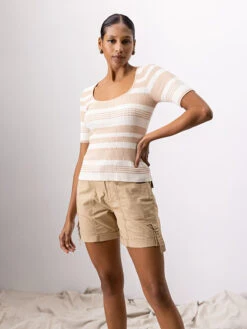 Cali Standard Rise Shorts True Khaki -Clothing Store 0022 CH0290BW5 7677