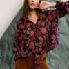 Dazzling Volume Blouse Cranberry Bloom