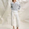 The Marine Standard Rise Crop Trouser Pant French Vanilla