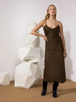 Slip Midi Dress Fatigue