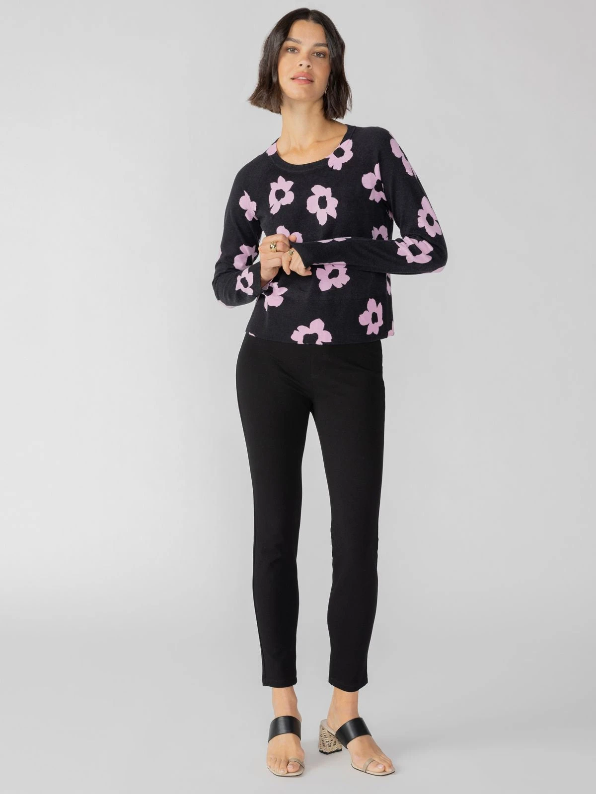 All Day Long Sweater Pink No.3 Flower Pop 4 All Day Long Sweater Pink No.3 Flower Pop - Image 4