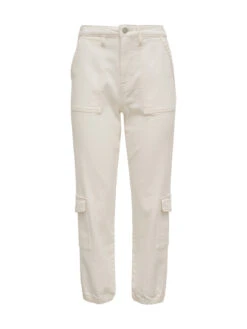 Brooklyn Cargo Semi High Rise Pant Winter White -Clothing Store 11.30resized 17