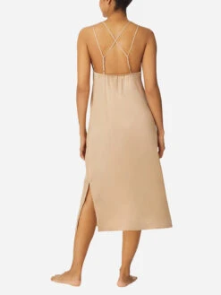 Midi Chemise Roasted Cappuccino -Clothing Store 12 SY3526231 219 ROASTED CAPPUCINO 166 BACK