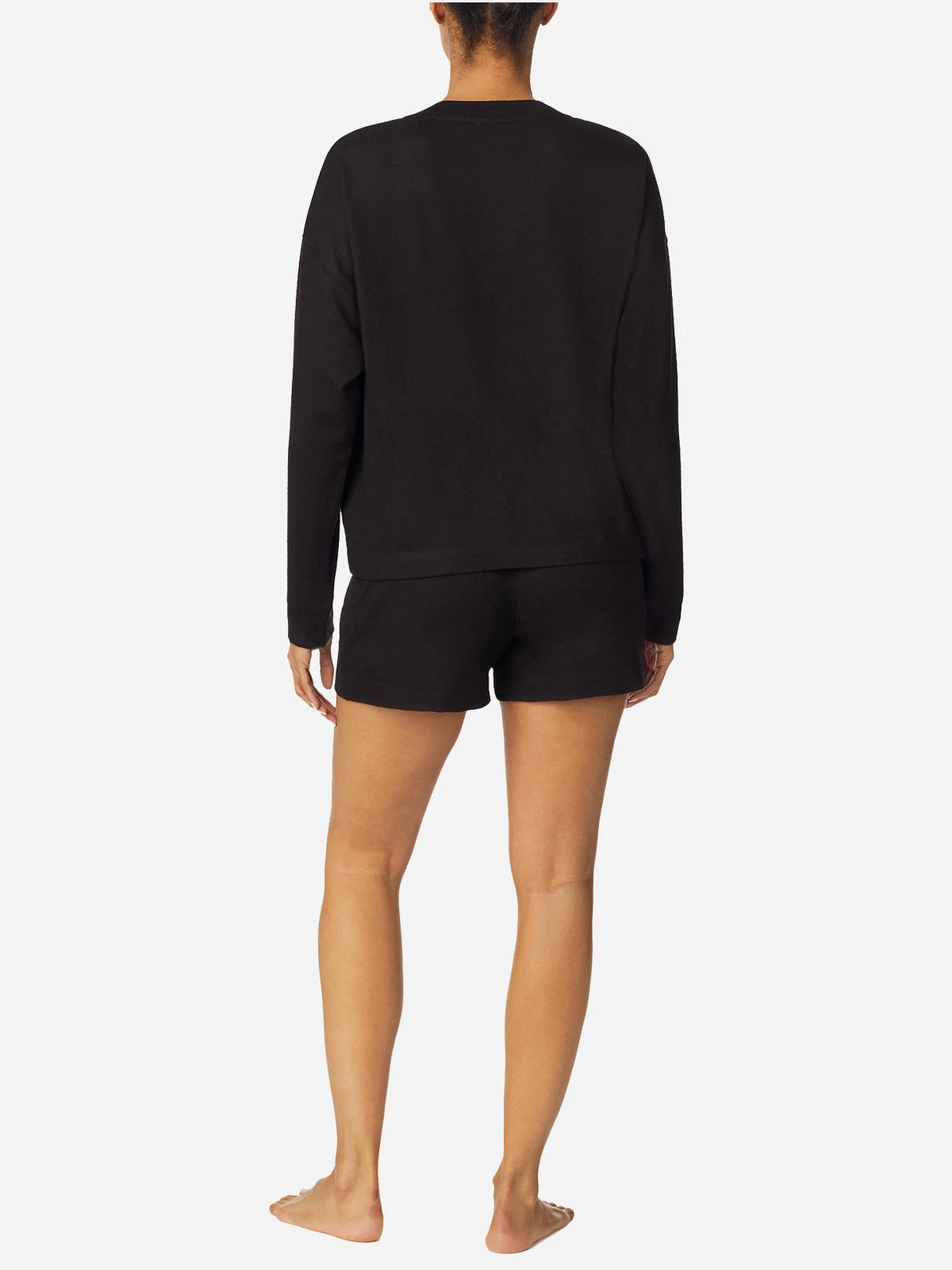 3 Piece Crop Henley & Boxer Set Heather Black 2 3 Piece Crop Henley & Boxer Set Heather Black - Image 2