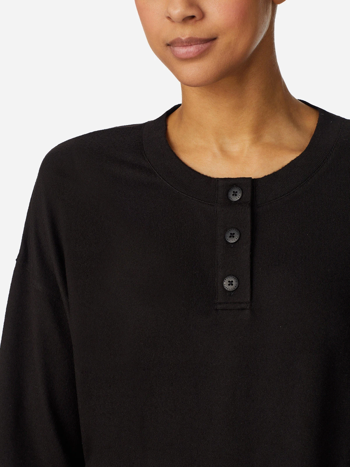 3 Piece Crop Henley & Boxer Set Heather Black 4 3 Piece Crop Henley & Boxer Set Heather Black - Image 4