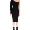 Sanctuary One Shoulder Rib Dress