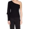 Sanctuary One Shoulder Rib Sweater