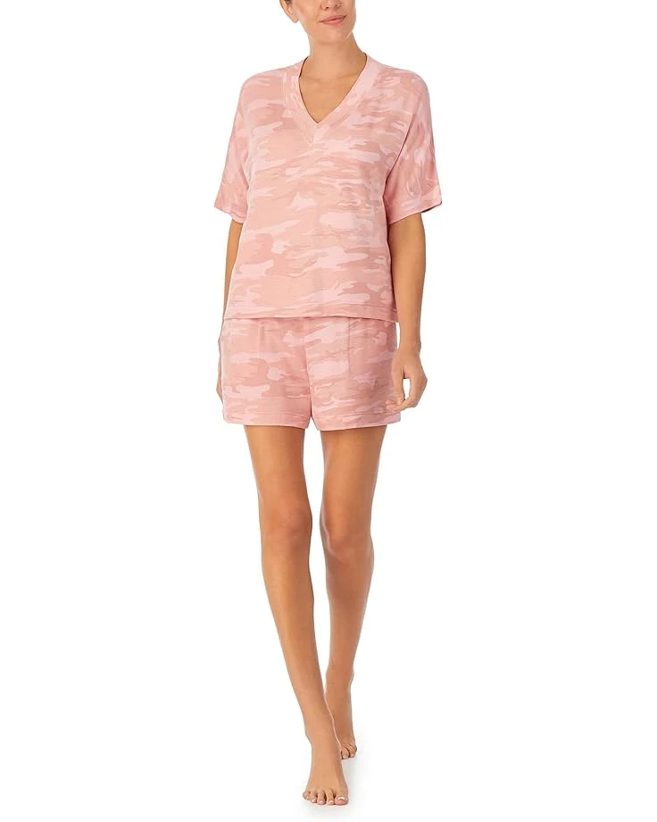 Sanctuary Short Sleeve Boxy V-Neck Boxer PJ Set 1 Sanctuary Short Sleeve Boxy V-Neck Boxer PJ Set