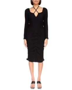 Sanctuary Halter Midi Knit Dress