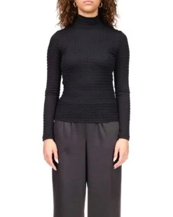 Sanctuary Textured Mock Top