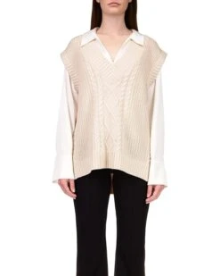 Sanctuary Chunky Cable Vest