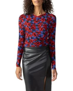 Sanctuary Long Sleeve Ruched Top