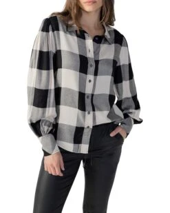 Sanctuary Full Sleeve Plaid Shirt