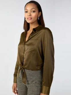 Girlfriend Tie Shirt Fatigue