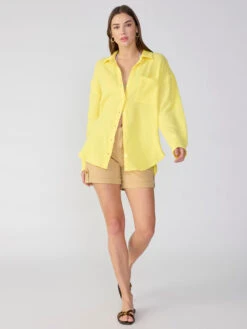 Slit Back Tunic Lemoncello -Clothing Store CB2152BM8 LMNC 2695