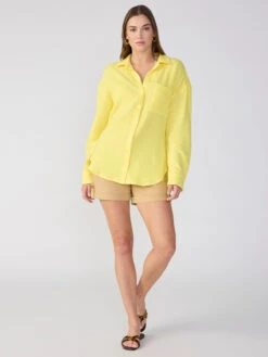 Slit Back Tunic Lemoncello -Clothing Store CB2152BM8 LMNC 2726