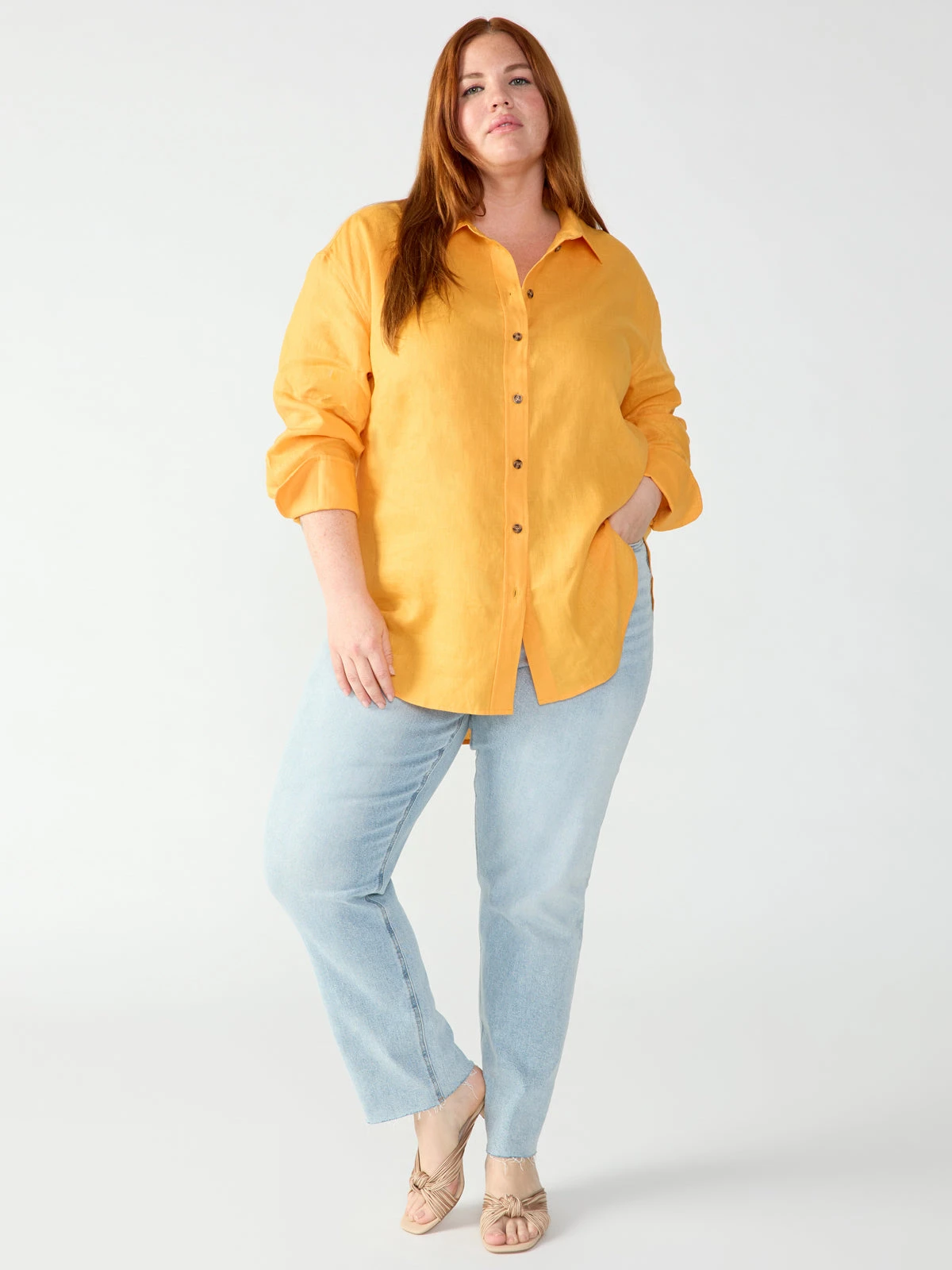 Relaxed Linen Shirt Solar Flare Inclusive Collection 2 Relaxed Linen Shirt Solar Flare Inclusive Collection - Image 2