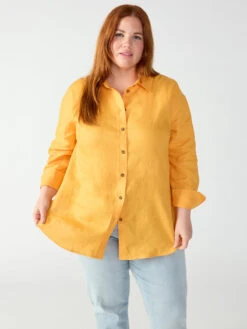 Relaxed Linen Shirt Solar Flare Inclusive Collection