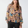 Relaxed Button Blouse Tapestry