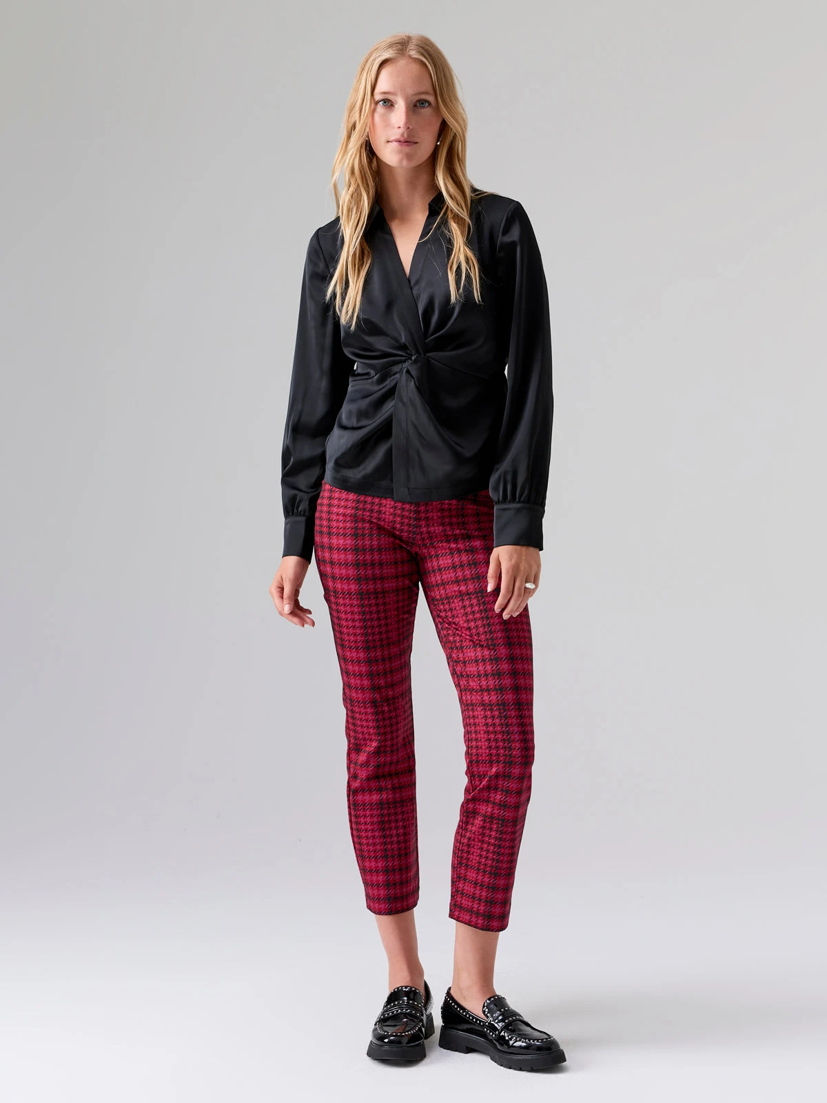 Easy On Me Satin Blouse Black 2 Easy On Me Satin Blouse Black - Image 2