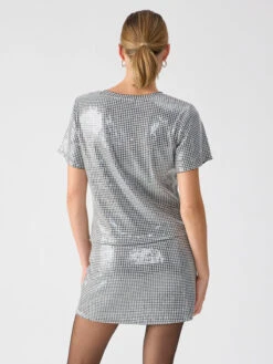 The Perfect Sequin Tee Micro Houndstooth 7 The Perfect Sequin Tee Micro Houndstooth -Clothing Store CB2380DE1 MCHD 02921