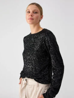 Sparkle Together Top Black