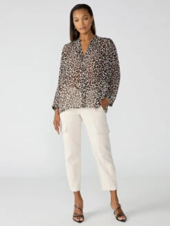 Flow With Me Blouse Caramel Classy Cat -Clothing Store CB2412H29 CRCL 002249