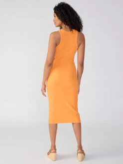 Side Contour Maxi Dress Orange Sky -Clothing Store CD1817BJ9 ORSK 0518