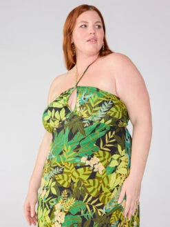 Halter Keyhole Midi Dress Tropical Escape Inclusive Collection