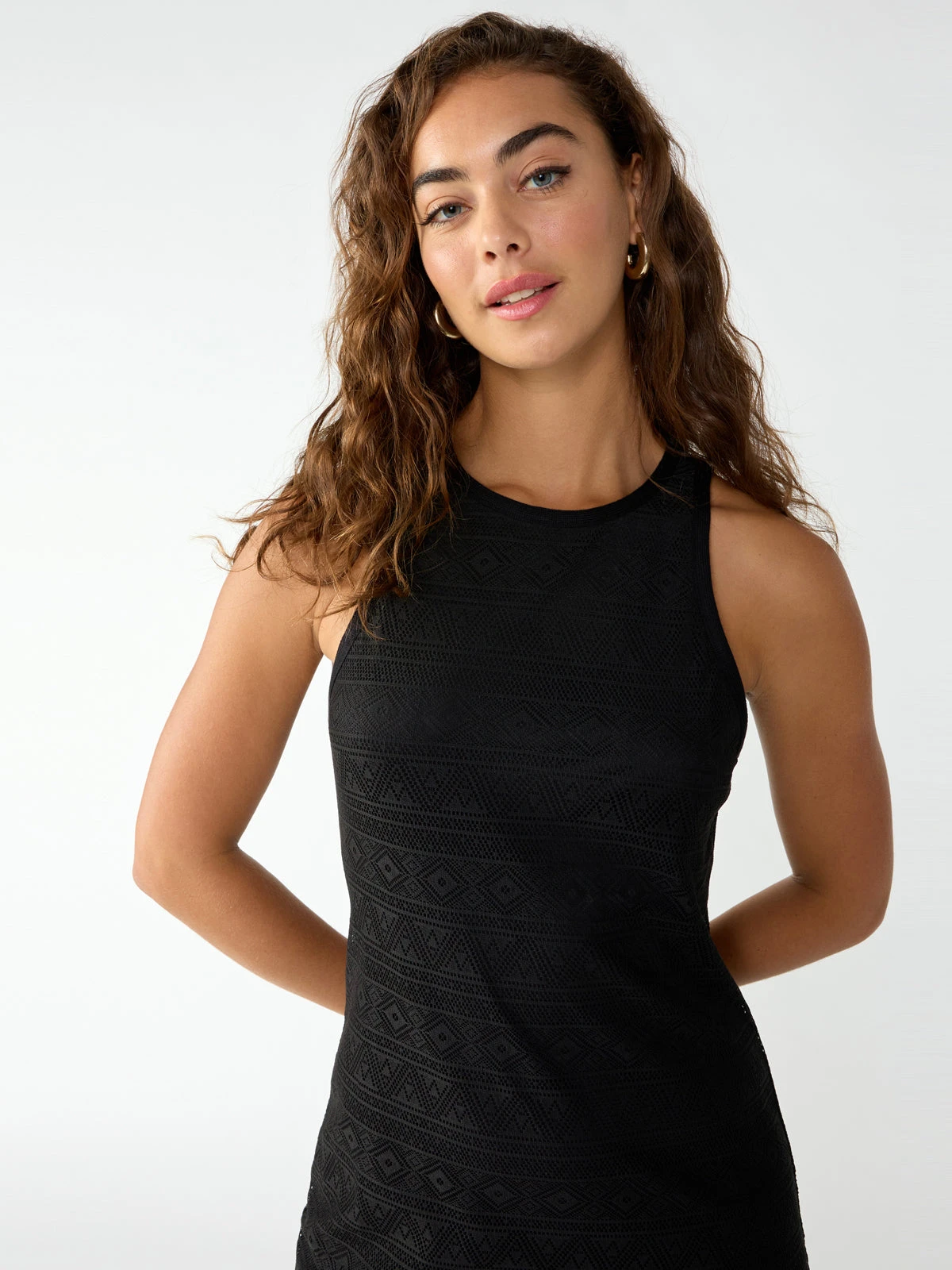 Halter Crochet Dress Black 2 Halter Crochet Dress Black - Image 2