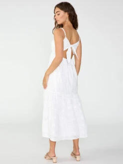 Embroidered Maxi Dress White -Clothing Store CD1864BZ2 WHT 3226