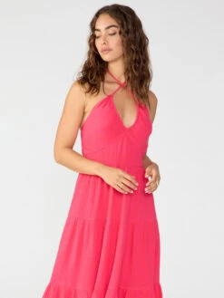 Tiered Halter Neck Dress Sunkissed -Clothing Store CD1874BM8 SUNK 2962