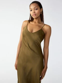 Slip Midi Dress Fatigue 9 Slip Midi Dress Fatigue -Clothing Store CD1884CA7 FATG 001519