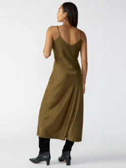 Slip Midi Dress Fatigue 8 Slip Midi Dress Fatigue -Clothing Store CD1884CA7 FATG 001532