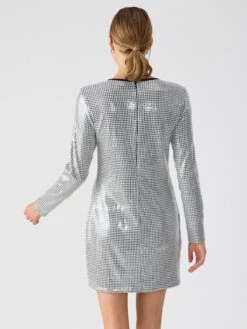 Dance Moves Sequin Dress Micro Houndstooth -Clothing Store CD1932DE1 MCHD 00345