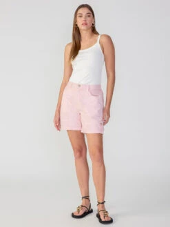 Cali Standard Rise Shorts Washed Pink No.3