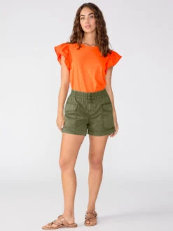 Harlie Semi Rise Short Mossy Green