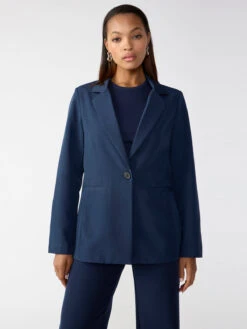 Bryce Woven Blazer Navy Reflection -Clothing Store CJ0841BN9 NVYR 001734