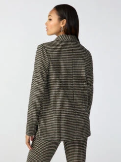 City Blazer Vanilla Mini Houndstooth -Clothing Store CJ0848NA9 VNMH 002591