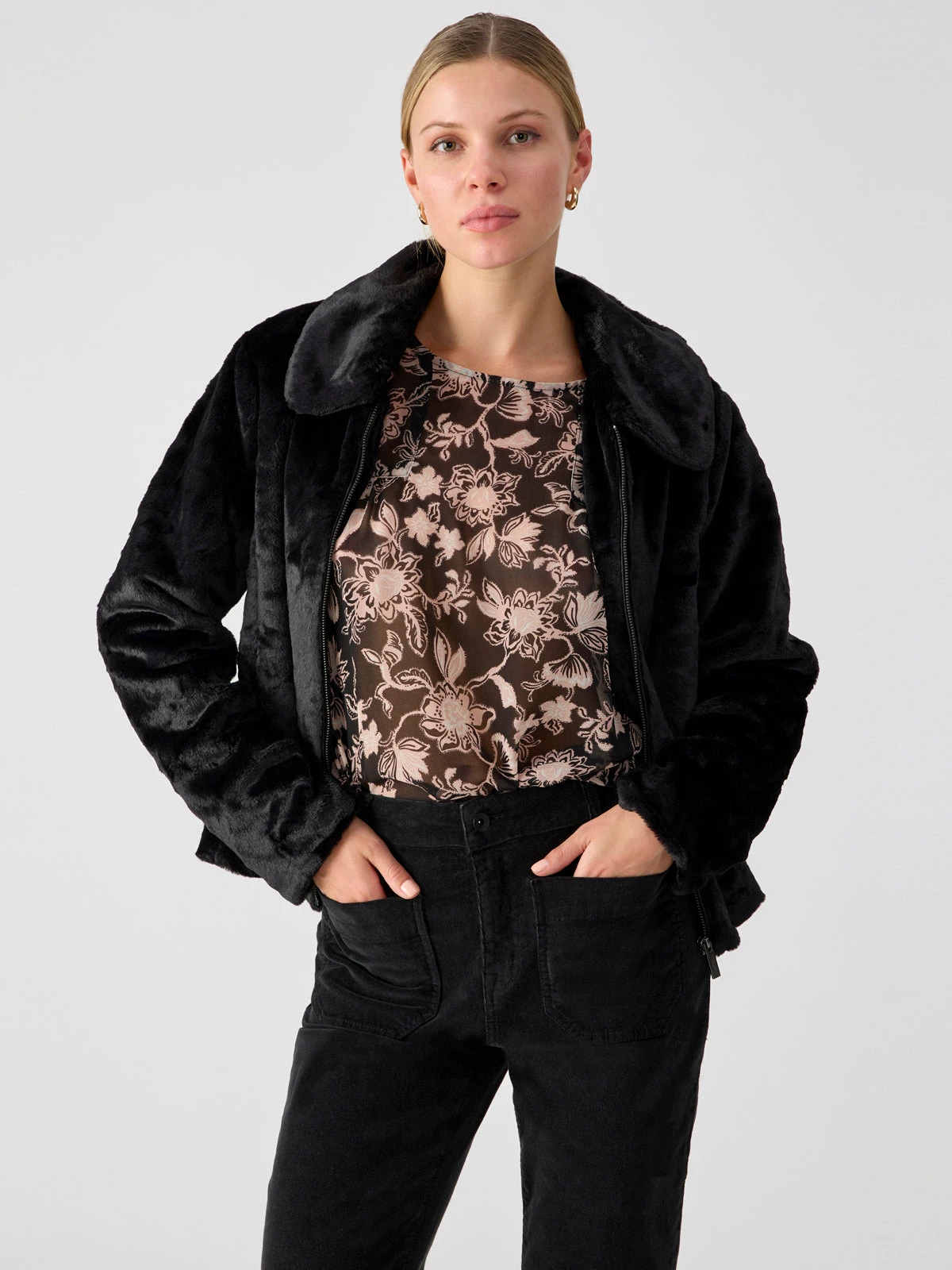 Going Out Fur Coat Black 1 Going Out Fur Coat Black