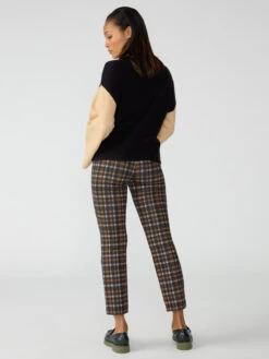 Carnaby Kick Crop Semi High Rise Legging Cottage Check -Clothing Store CP0719HCP COTC 004425