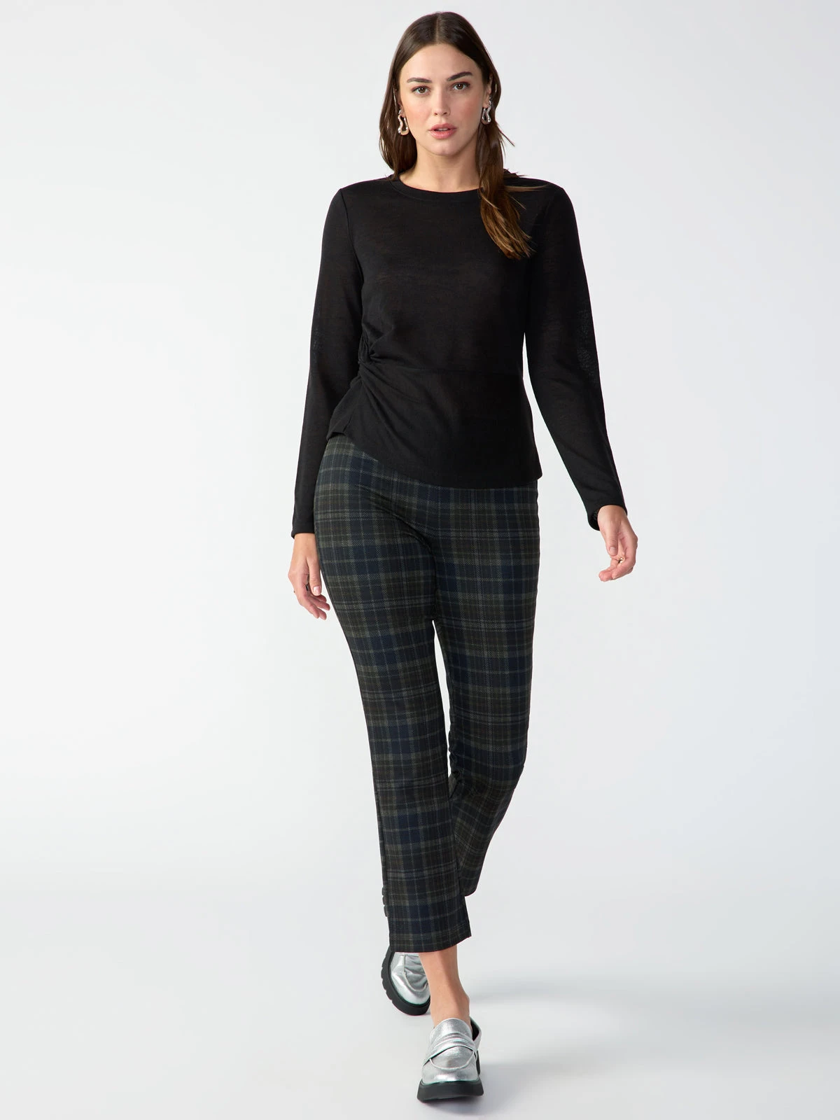 Carnaby Kick Crop Semi High Rise Legging Marion Plaid 1 Carnaby Kick Crop Semi High Rise Legging Marion Plaid