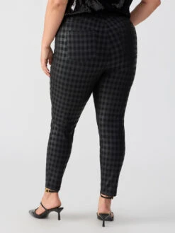 Runway Semi High Rise Legging Coated Plaid Inclusive Collection -Clothing Store CP0720K7AZ COTP 01549
