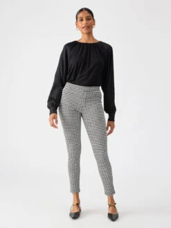 Runway Semi High Rise Legging Classic Houndstooth