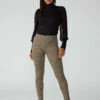 Runway Semi High Rise Legging Caramel Check