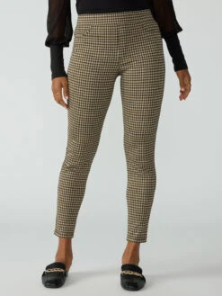 Runway Semi High Rise Legging Caramel Check -Clothing Store CP0720PC7 CRMC 002597