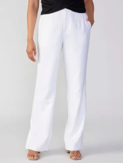 Noho Trouser Semi High Rise Pant White -Clothing Store CP0894BW3 WHTE 2075