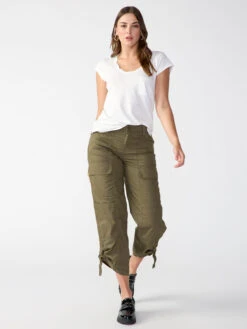 Cali Cargo Standard Rise Pant Mossy Green